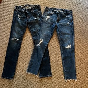 2 pairs AG jeans